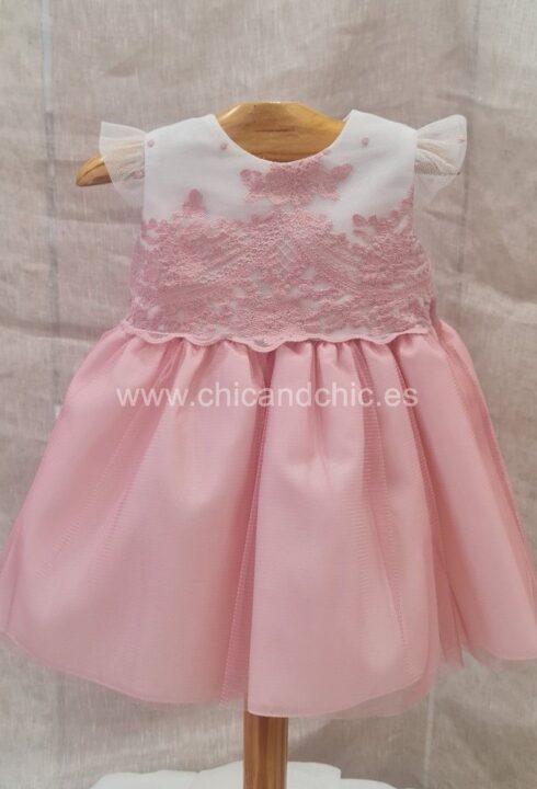 Vestido de ceremonia 231302 rosa