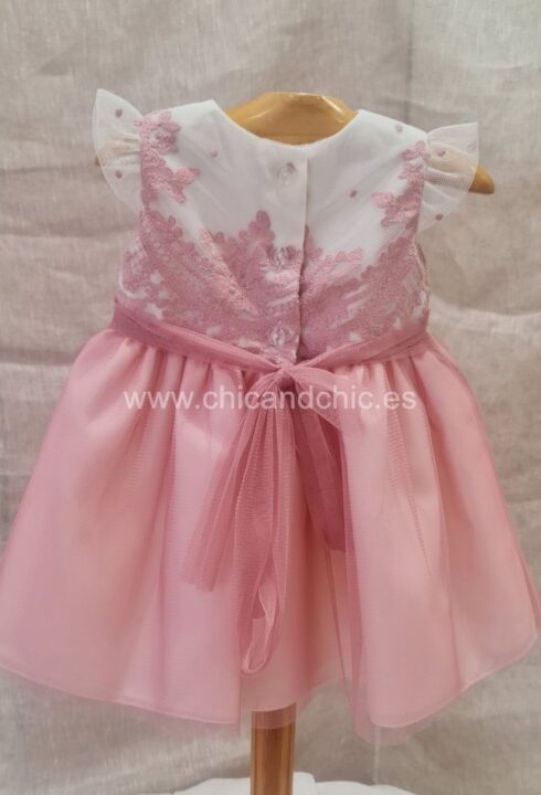 Vestido de ceremonia 231302 rosa