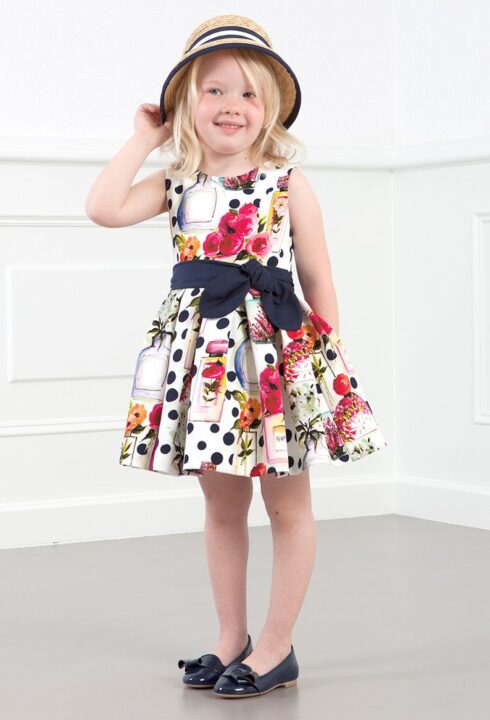 Vestido 5049 (4-12 Años). Color Marino