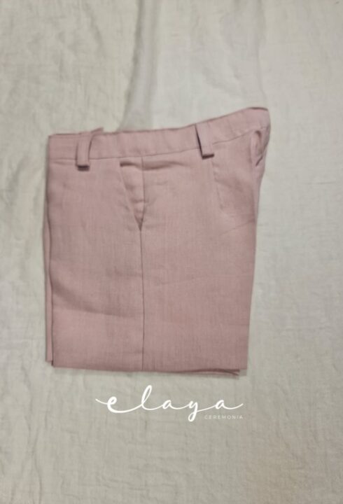 PANTALÓN LINO ROSA (1-12 Años). Plazo de entrega 30 días.