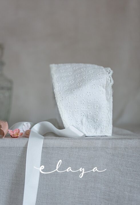 Capota del vestido Martina (3m-24m). Color blanco roto