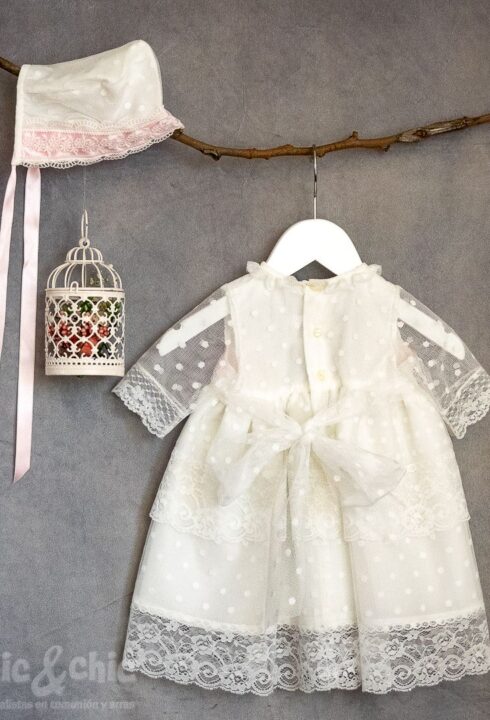 Vestido con capota tul bodoques 34428-R (6-24 meses)