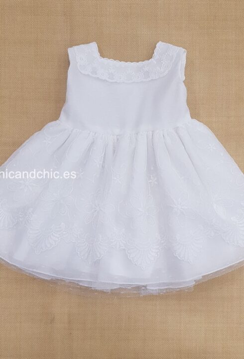 Vestido bebe ceremonia crudo. 5442700.