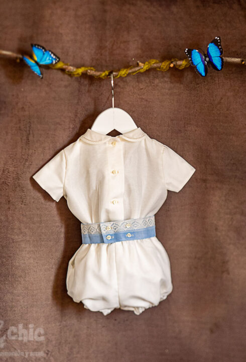 Conjunto niño organza beige 20 (De 6 a 12 meses)