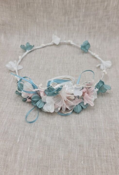 Corona 25104 verde con rosa