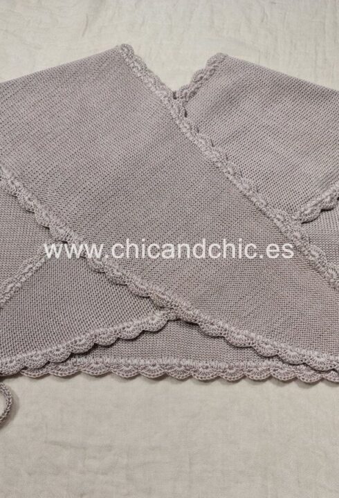 Mañanita piedra-tostado .(2-14 años).