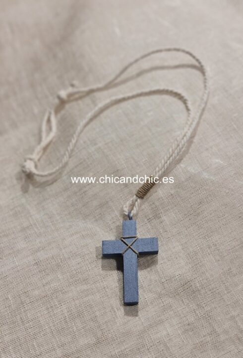 Cruz comunión G9-22 Beige-azul
