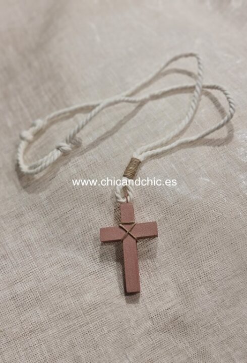 Cruz comunión G9-22 Beige-rosa