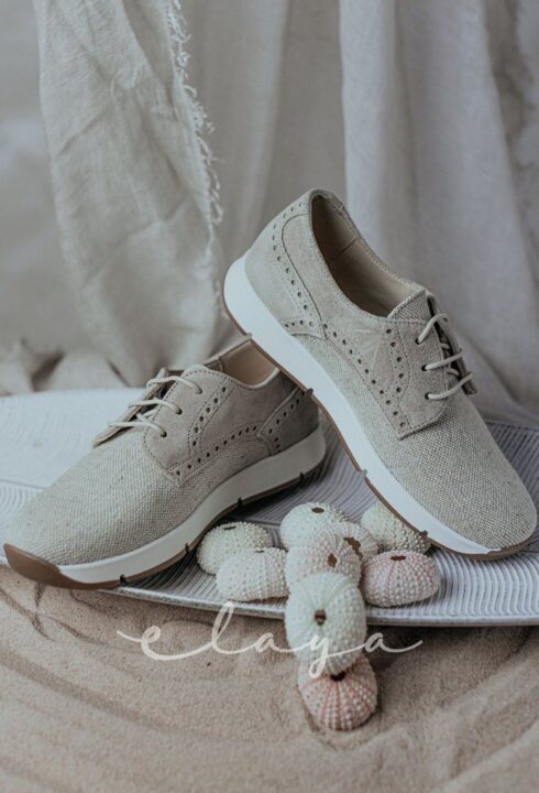 Zapato cotol afelpado beige