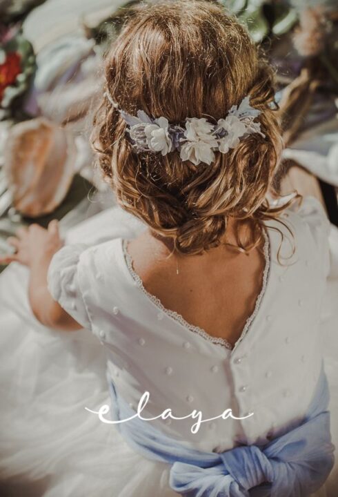 Vestido de comunión EMMA Manga corta