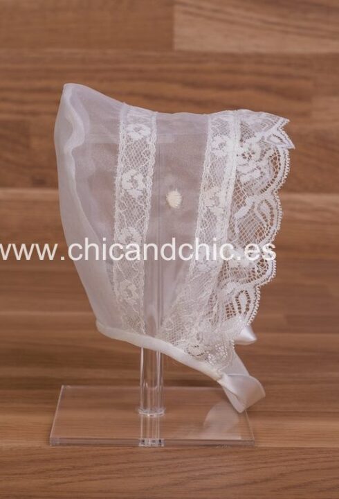 Capota cristal bordado. Color Beige (3m-24m)