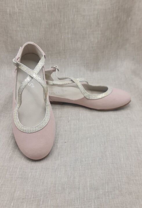 Zapato con hebilla de piel 1481 Rosa