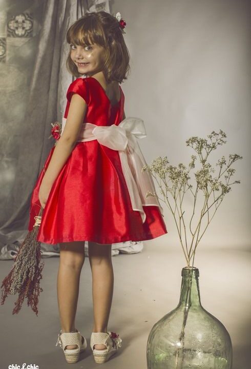 Vestido Ania. Rojo