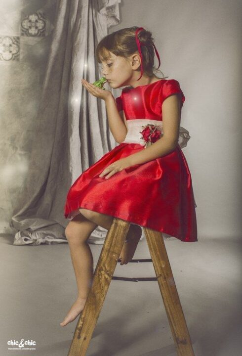 Vestido Ania. Rojo