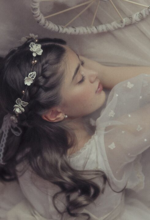 Corona flores 26102C verdes