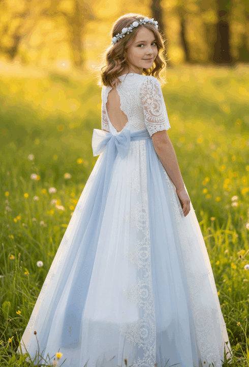 Vestido de comunión 36400 azul