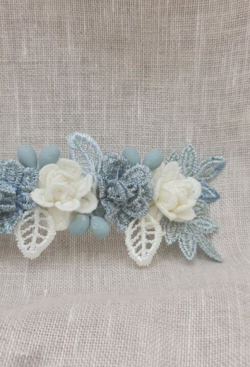 Adorno flores 26102AD AZUL