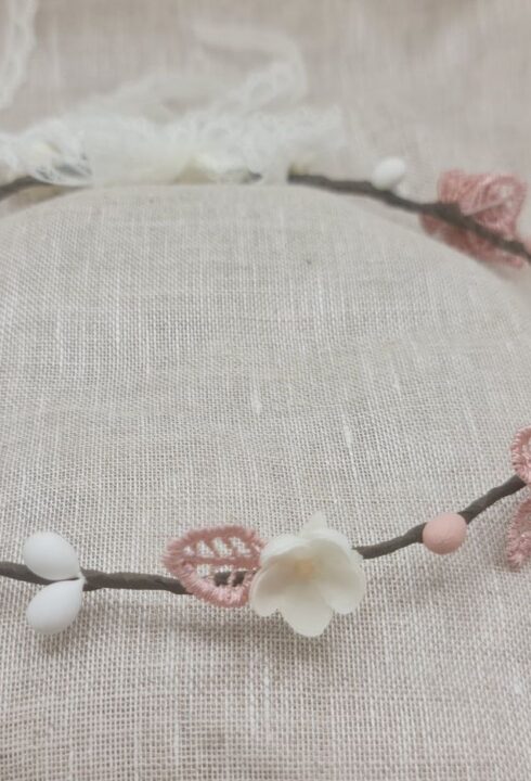 Corona flores 26102C rosas