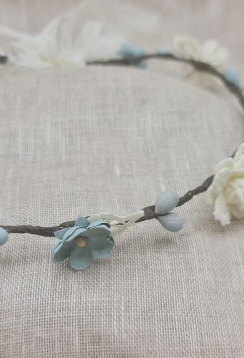 Corona flores 26102C verdes