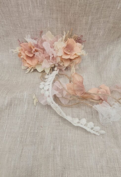 Adorno flores 26103AD Rosa