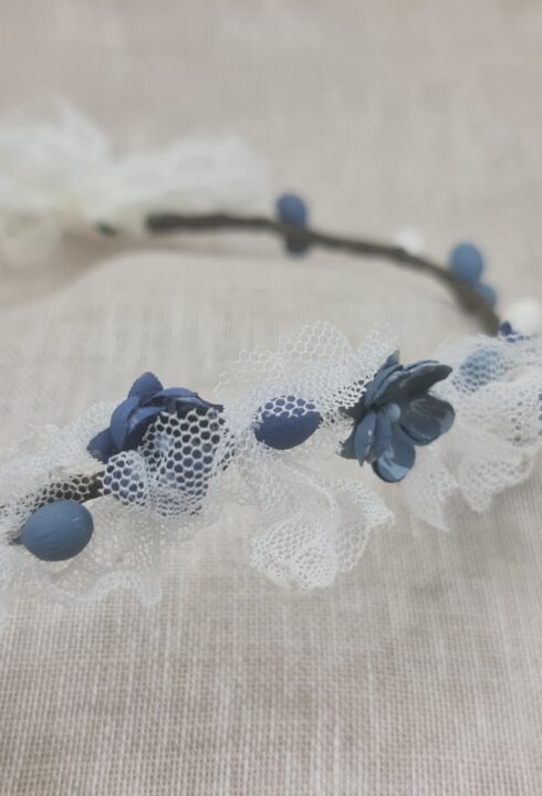 Corona flores 26111 AZUL