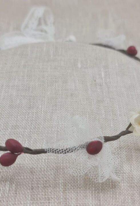 Corona flores 26112 GRANATE