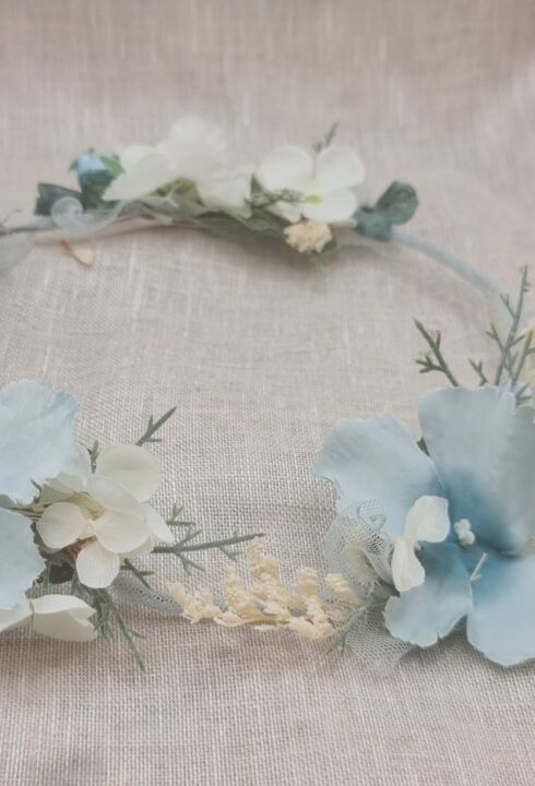 Corona flores Brisa verde