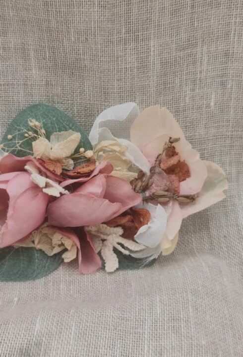 Adorno flores Kalani rosa