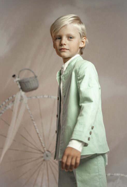 Conjunto de niño pantalón corto BRUNO VERDE