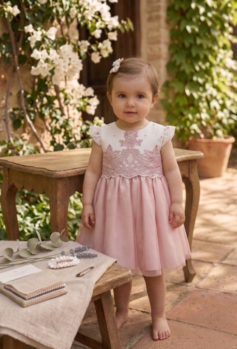 Vestido de ceremonia 231302 rosa