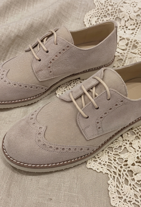 Zapato afelpado beige